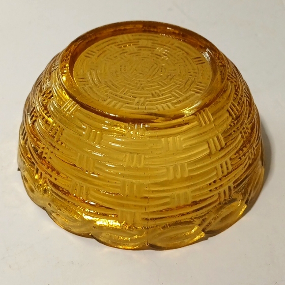 Vintage Honey Amber Glass Bird On Nest- Portieux Vallerysthal France - Picture 5 of 8